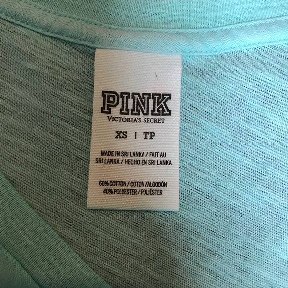 Victoria’s Secret Pink Turquoise shirt - Picture 2 of 2